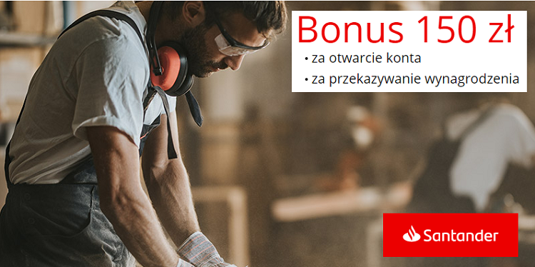 Santander Bank Polska 150 zł za przekierowanie