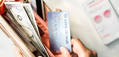 platynowa karta kredytowa w portfelu
